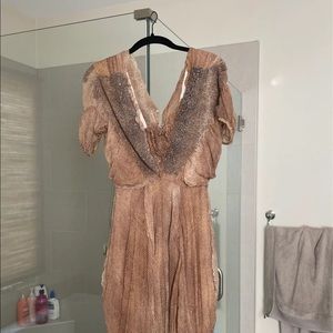 Yves Saint Laurent silk dress gown